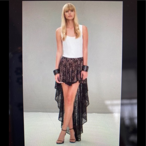 NWOT ALEXIS BENETT Hi Lo Mini Skirt size S - Picture 1 of 6